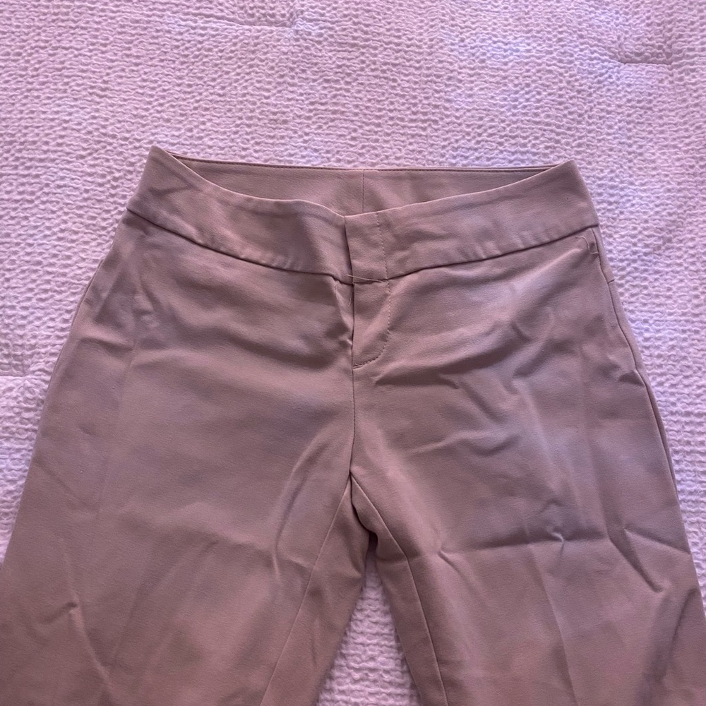 Low rise stretchy office flare pants